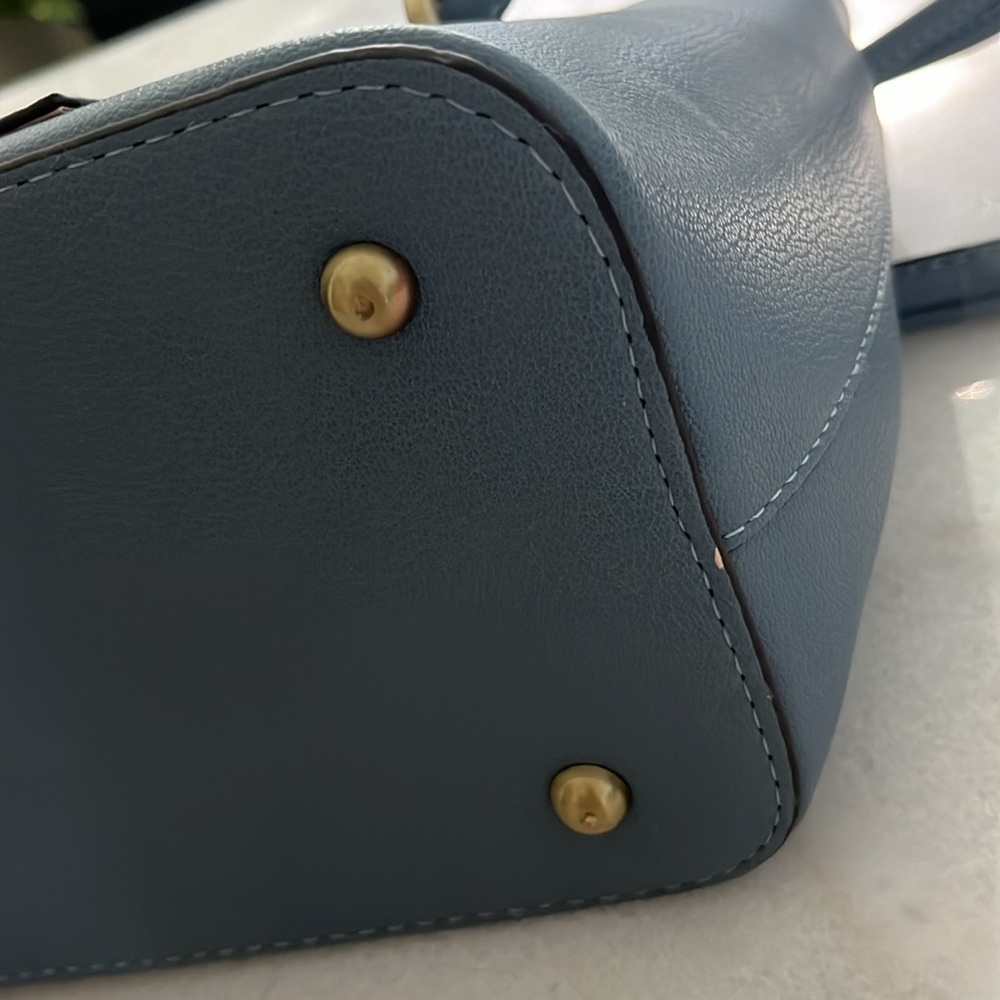 NWOT Anthropologie Blue Purse with Crossbody Strap - Picture 7 of 7